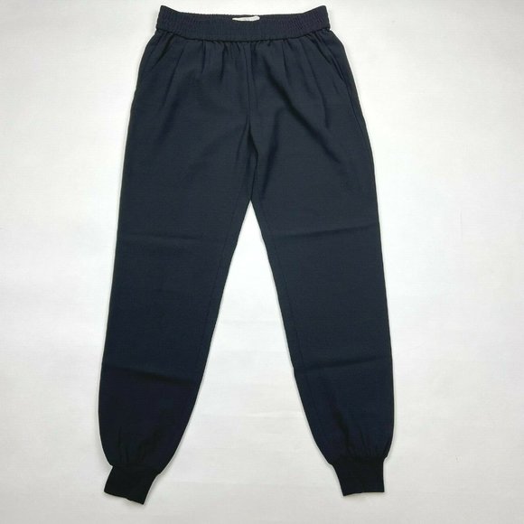 Joie Pants - Joie Mariner Crop Pant Elastic waist Pockets Ankle Cropped Jogger Black Women XS